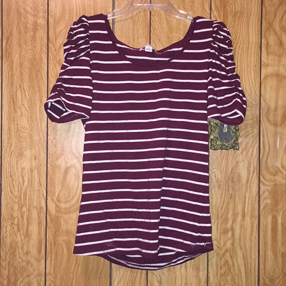 Forever striped quarter sleeve shirt